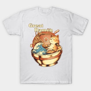 The Great Neko Ramen T-Shirt